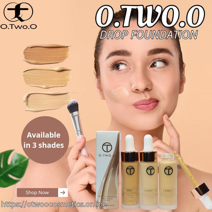 O.TWO.O Dropper Full Cover Liquid Foundation - Otwoocosmetics