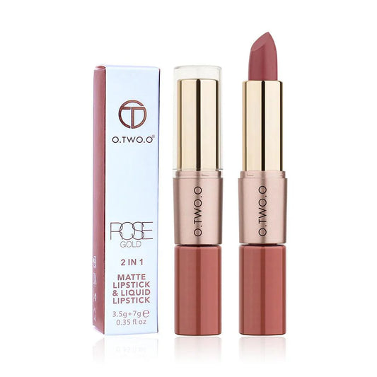 O.TWO.O 2 In 1 Lipstick And Lip gloss - Otwoocosmetics